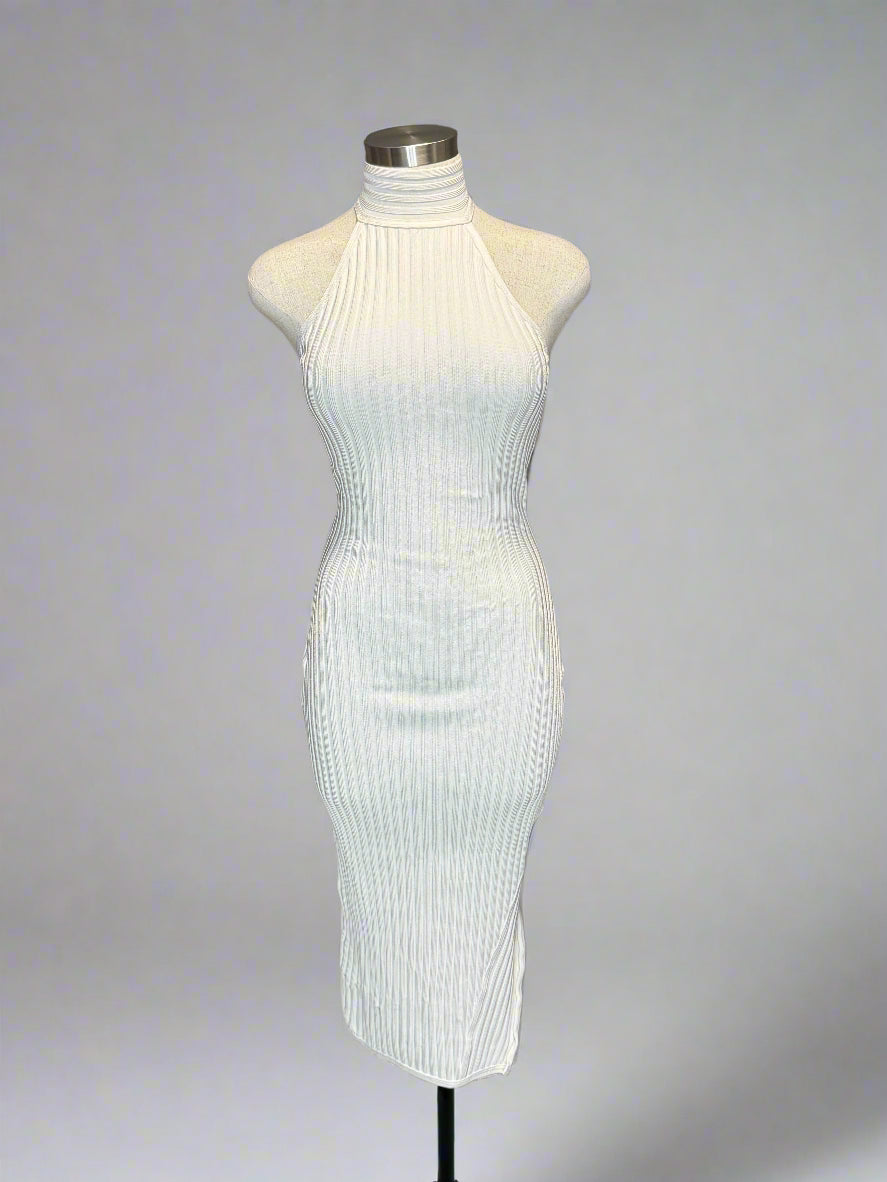 House of Cb White Bandage Midi Dress