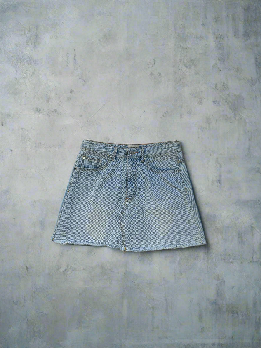 Light Blue Denim Skirt