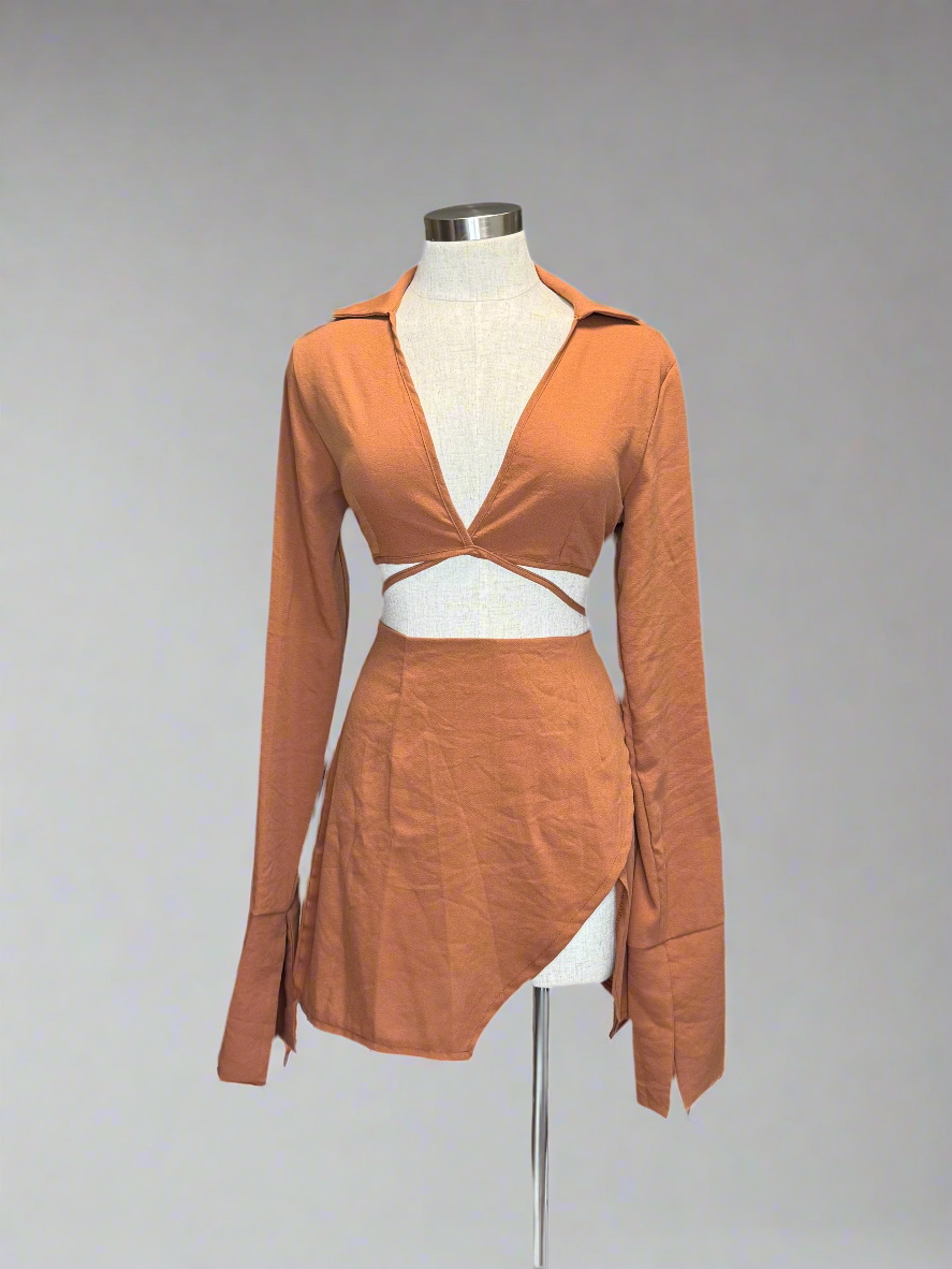Long Sleeve Top & Skirt Set