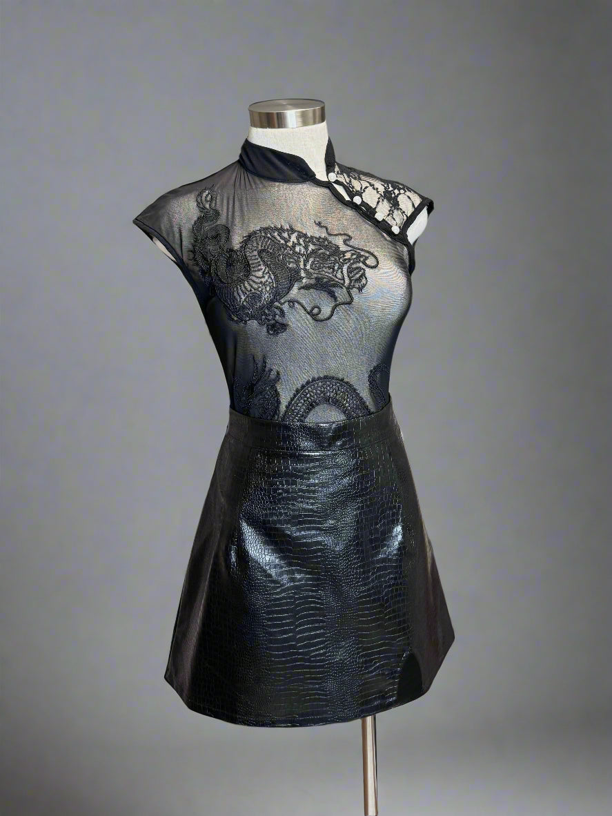 Mesh Dragon Bodysuit