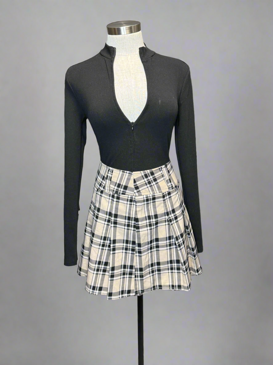 Plaid Mini Skirt