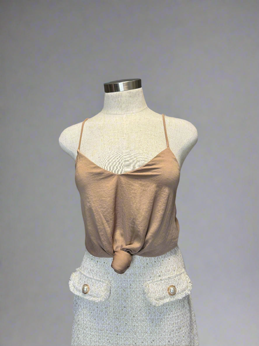 Front Tie Crop Top