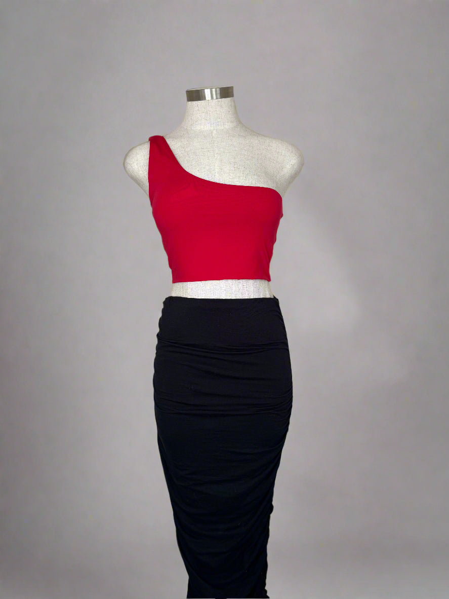 One Shoulder Crop