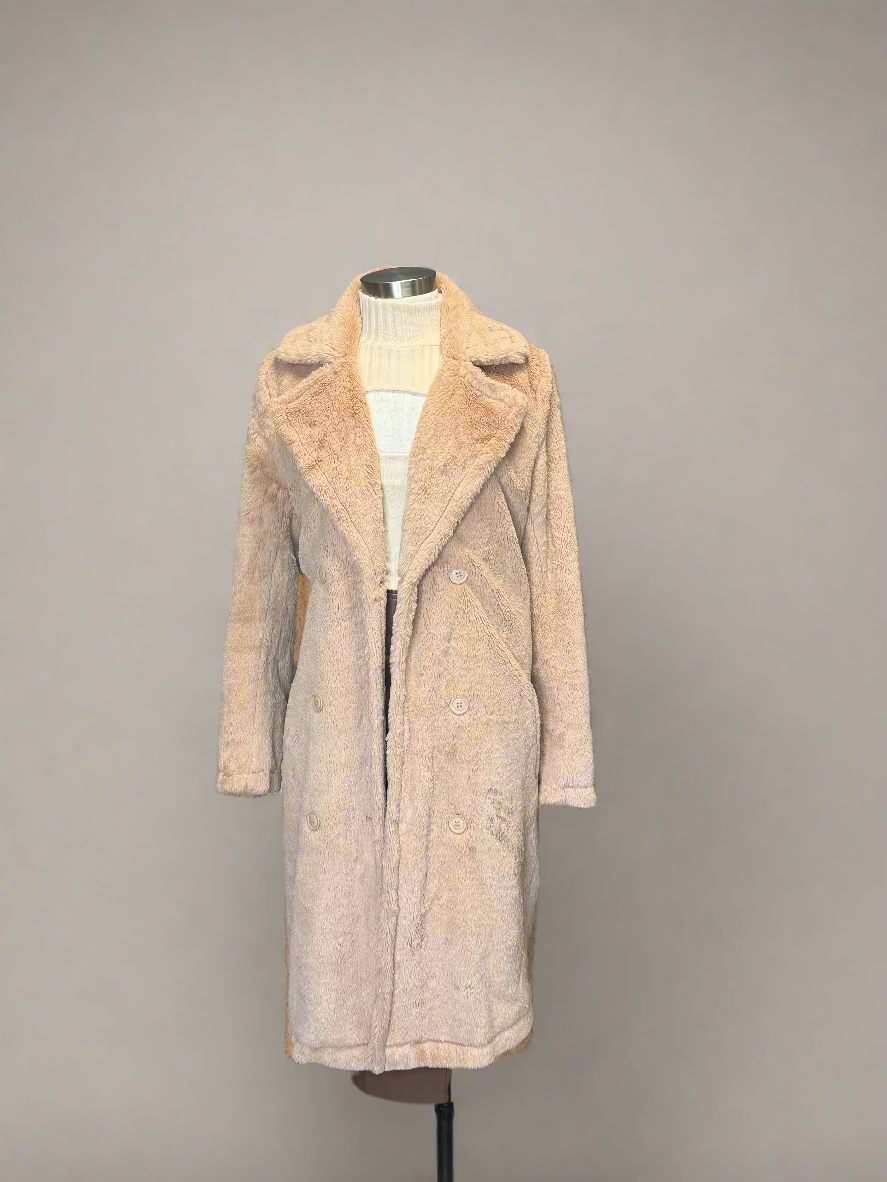 Fluffy Faux Fur Coat