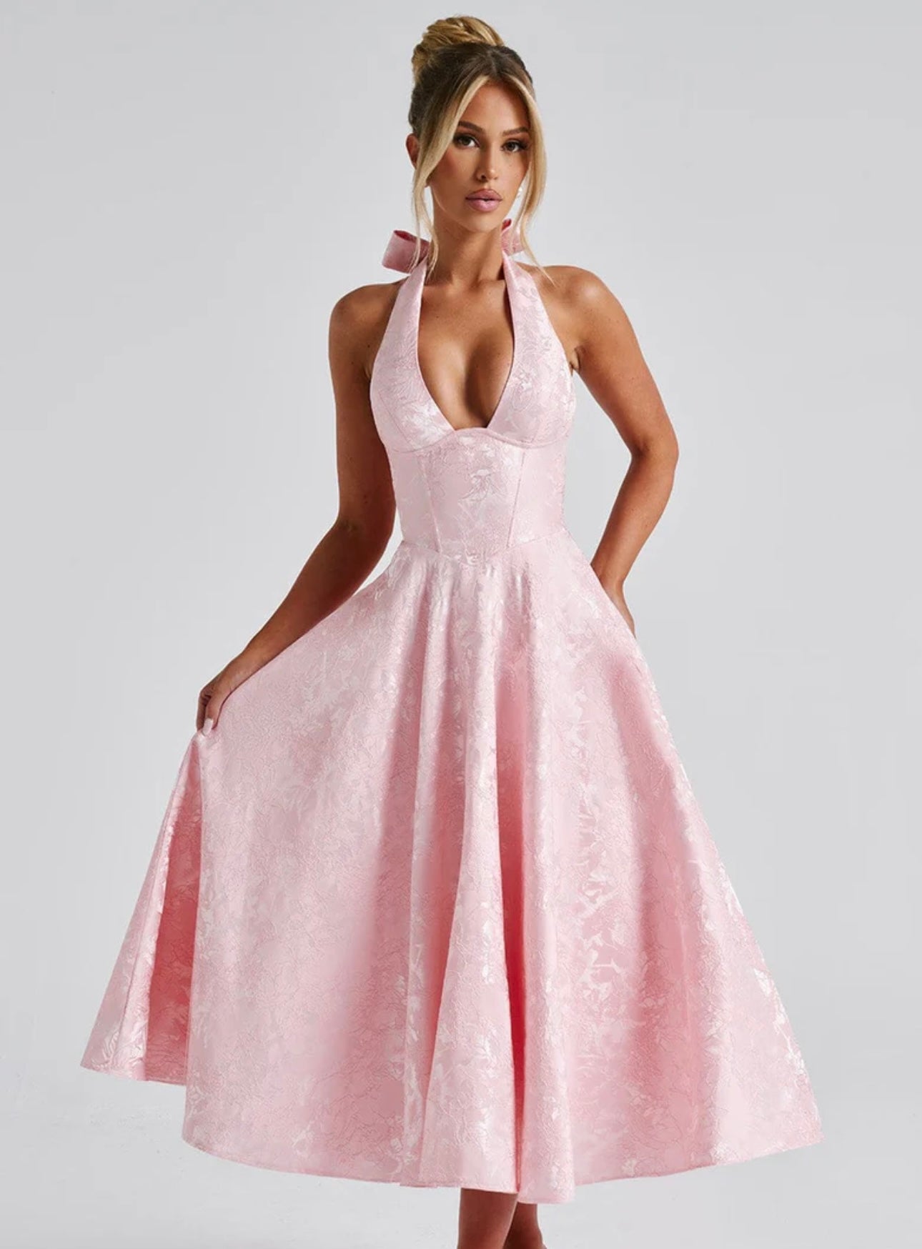 Tulle Midi Corset Dress