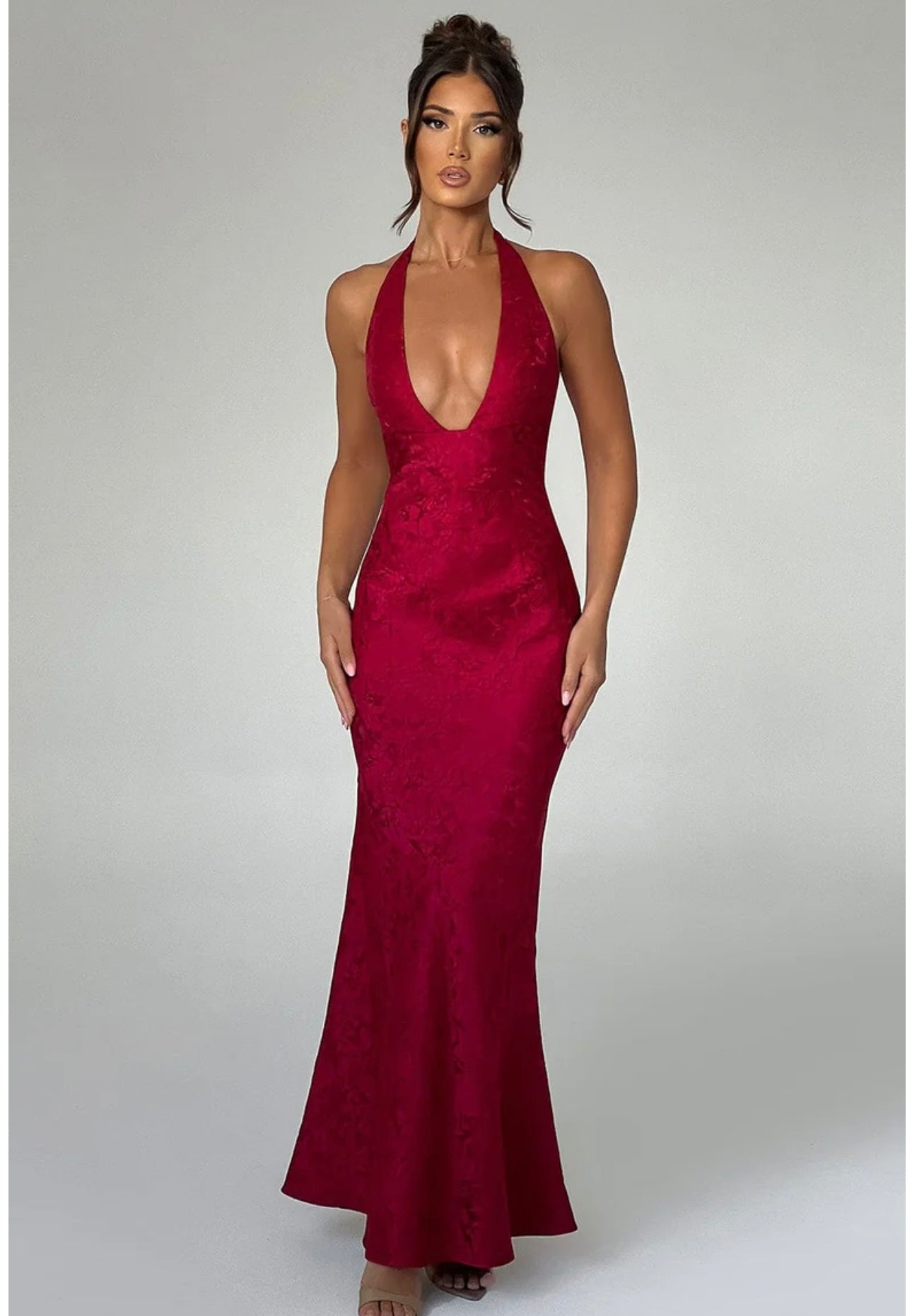 Red Maxi Mermaid Dress