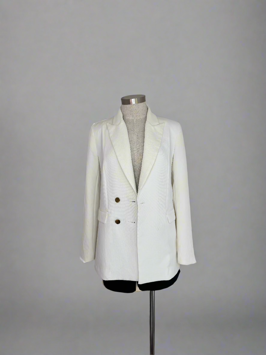 White Formal Blazer