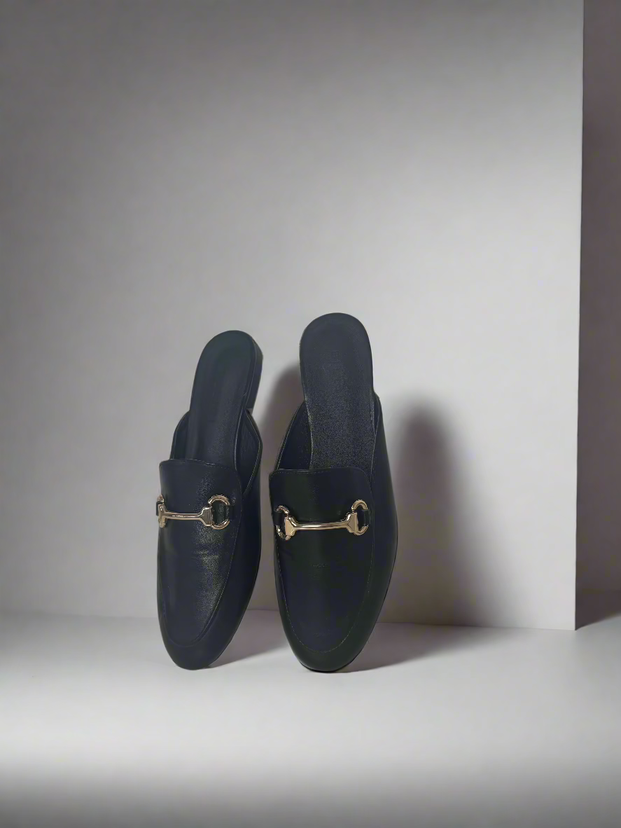 Mule Gold Detail Flats
