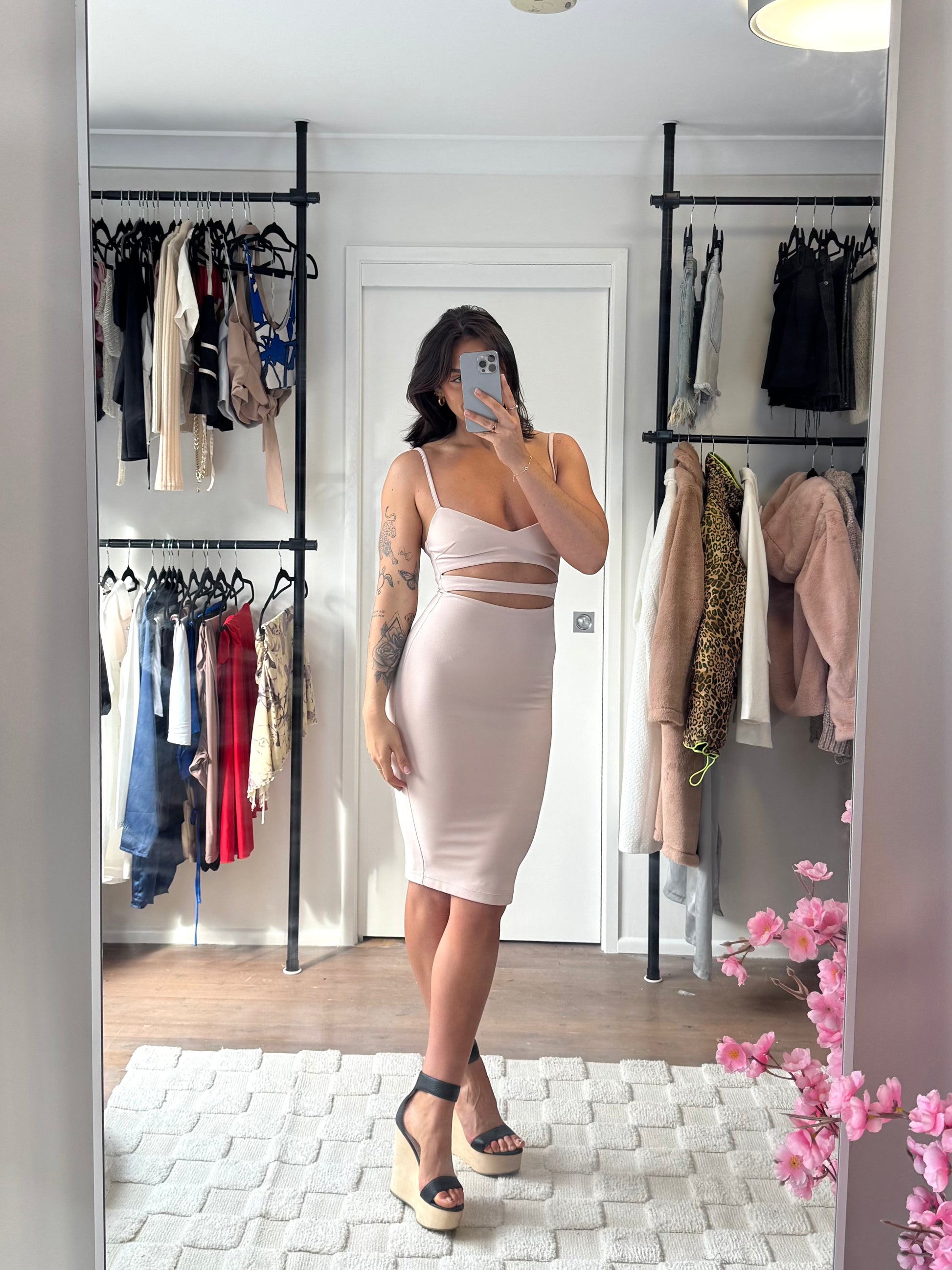Nookie Beige Midi Dress