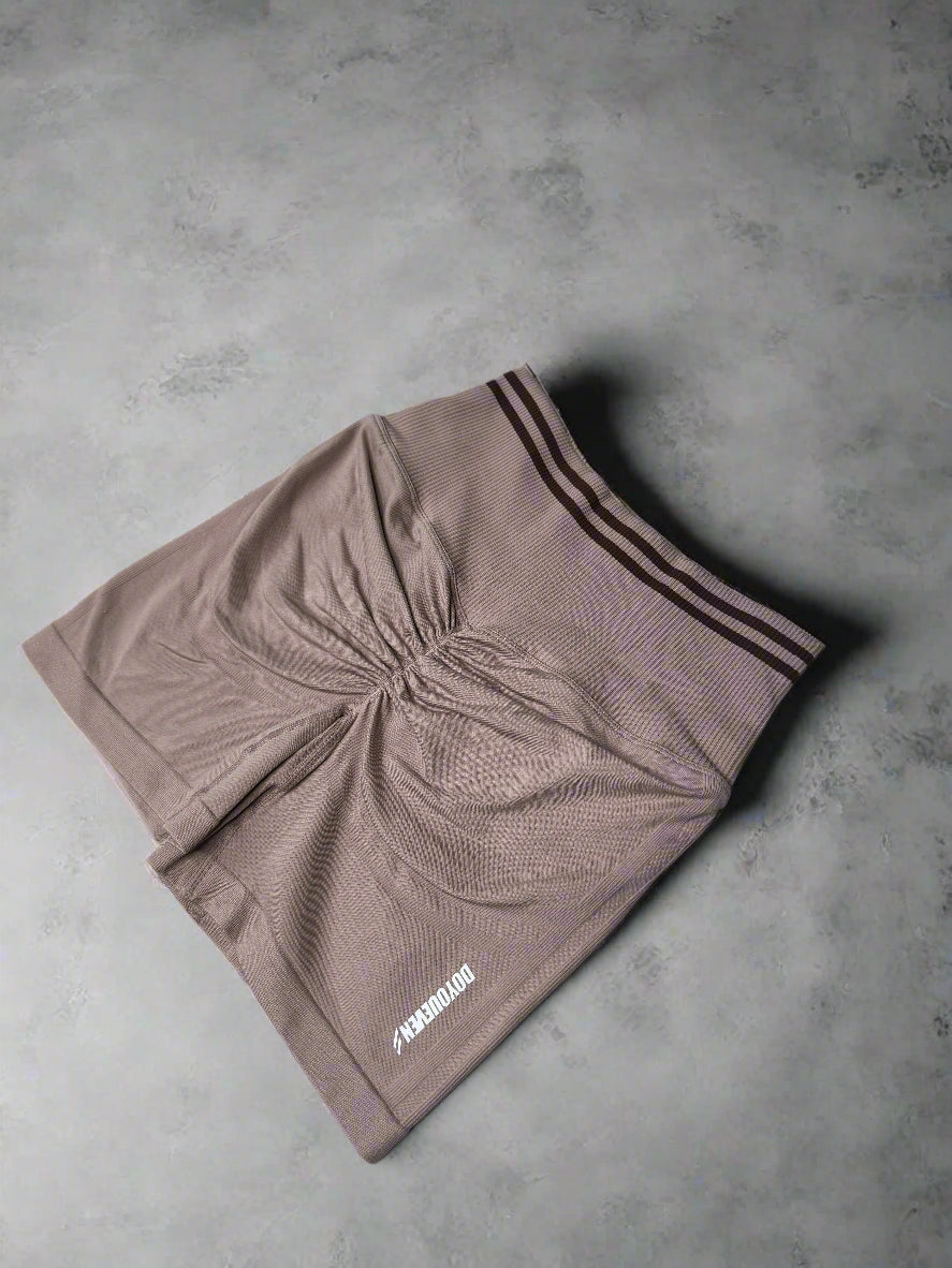 Dusty Pink Scrunch Shorts
