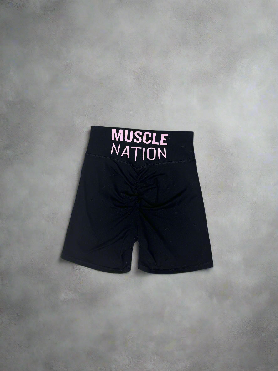 Black Scrunch Active Short