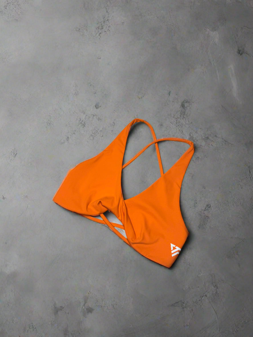 Orange Sports Bra