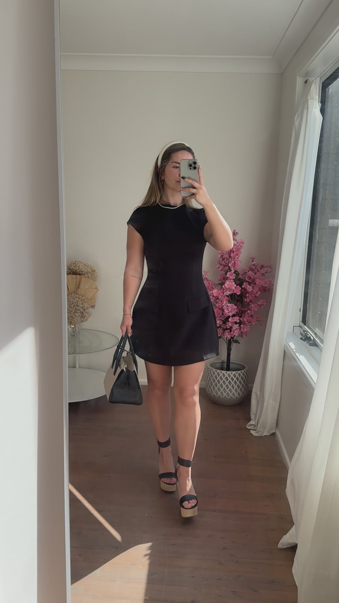 High Neck Classy Mini Dress